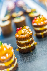Baking products put up for sale in a store