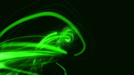 Glowing Lines Particles Flow Multi color strings, Rays Backdrop illustration background.