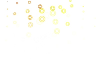 Light Green, Yellow vector texture with disks.