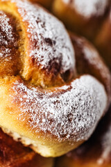top view of sweet brioche