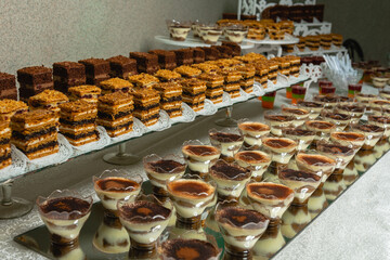 candy bar, sweets to choose from, free choice of sweet to taste in candy bar to celebrate important events.