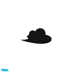 Icon vector graphic of Cloud wind