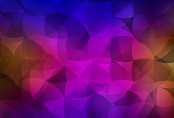 Obraz premium Dark Blue, Red vector template with chaotic shapes.