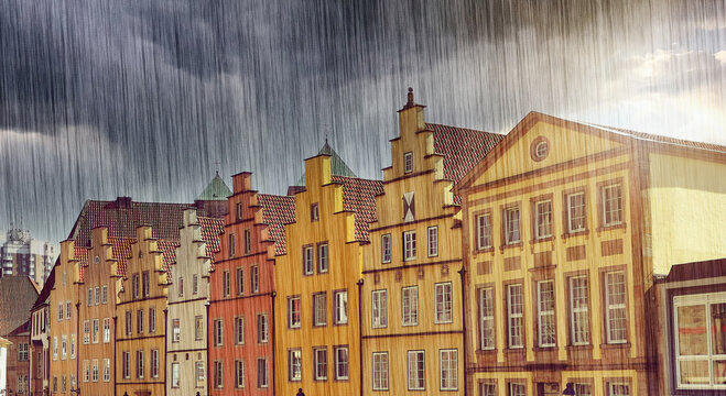 Osnabrück bei Regen