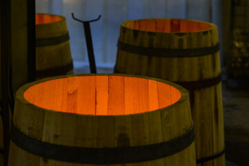 Workshop of a barrel maker