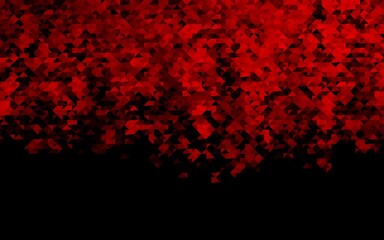 Dark Red vector background with triangles.