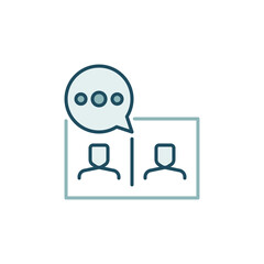 Online Meeting vector concept colored icon or design element