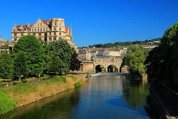 The town of Bath in England, UK