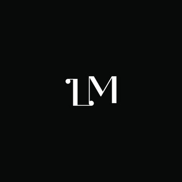 L M letter logo abstract design on black color background. lml monogram