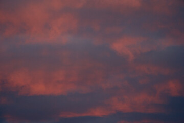 sky with red clouds