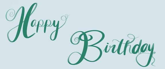 Obraz premium Happy Birthday illustration banner background