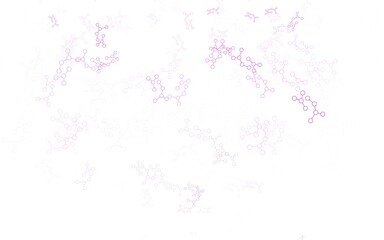 Light Purple, Pink vector pattern with artificial intelligence network.