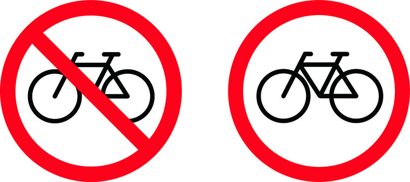 Fotos Lizenzfreie Bilder Grafiken Vektoren Und Videos Von Fahrradverbotsschild Adobe Stock