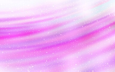 Obraz premium Light Pink vector texture with milky way stars.