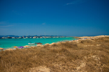 beach and blue sky-Island Formentera