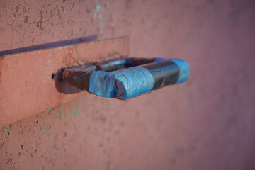 Old barn door handle .