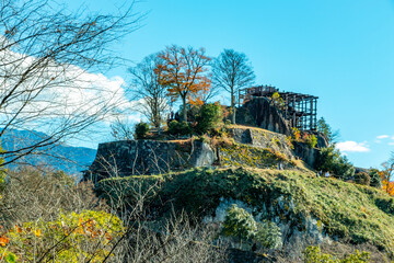 苗木城跡(国指定史跡）　幕末期へ思いを馳せる中津川の山城