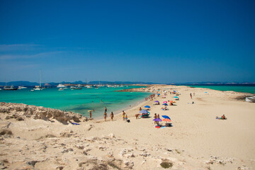 Fototapeta na wymiar Playa de Illetas-Formentera