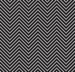 Black and White Chevron Seamless Pattern Background