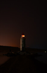lighthouse at night