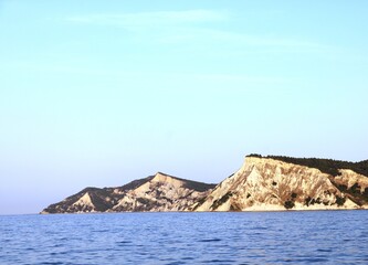 Naklejka premium Korfu vom Meer aus