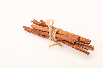 Aroma Cinnamon stick heap isolated