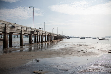 The dock of the Bay, Cha-long, Phuket in Thailand