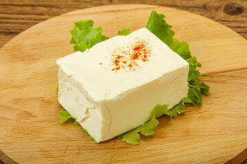 Greek traditional soft feta cheese