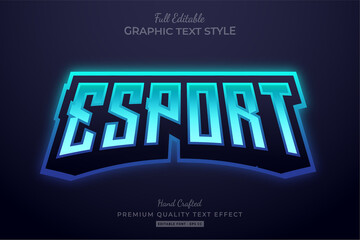 Esport Gradient Blue Editable Text Effect Font Style © Dark Anchor