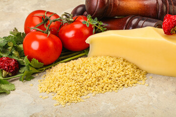 Raw Italian pasta - Stelline for cooking