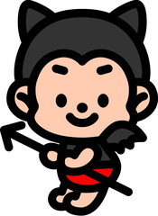 かわいい悪魔のキャラクター