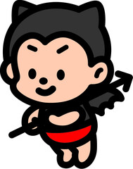 かわいい悪魔のキャラクター