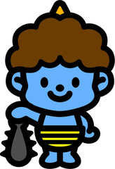 かわいい鬼のキャラクター