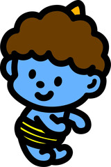 かわいい鬼のキャラクター
