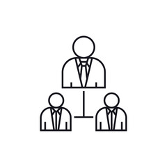 Organization icon. Business symbol modern, simple, vector, icon for website design, mobile app, ui. Vector Illustration