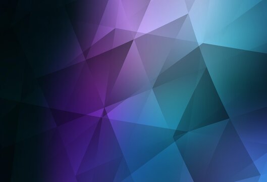 Dark Pink, Blue vector low poly texture.