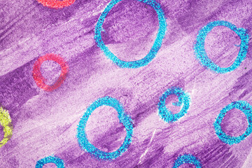 Abstract purple watercolor texture with some circles