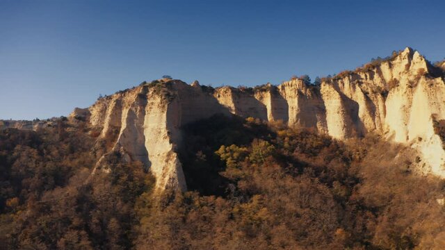Aerial, Melnik Rock Pyramids, Bulgaria