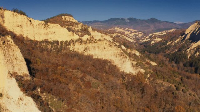 Aerial, Melnik Rock Pyramids, Bulgaria