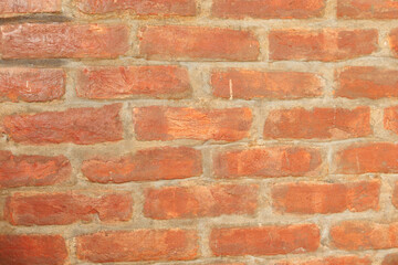 red color brick wall background 