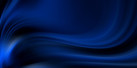Abstract dark soft neon blue wave background
