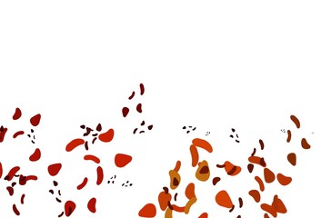 Light Orange vector texture with random forms.