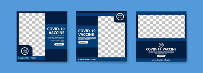 Collection of covid-19 vaccine social media posts. vaccine for covid-19. for the socialization of the covid-19 virus vaccination.