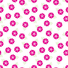 Seamless pink floral abstract texture. simple illustration.