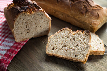 Tasty Polish traditional sourdough bread