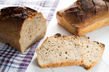 Tasty Polish traditional sourdough bread