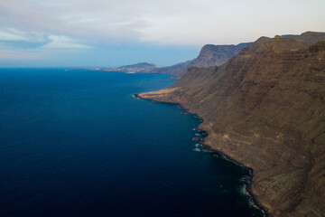 Fototapeta na wymiar 4k photo, Mirador Del Balcon, Las Palmas de Gran Canaria,Island, Ocean, Spain, Europe, Aerial view, Drone