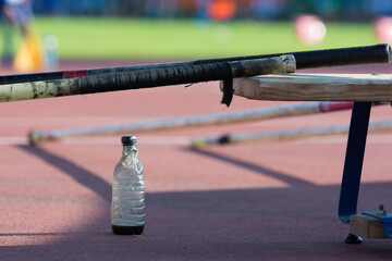 Sport pole for pole vaulting