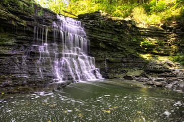 Lower Beamer Falls in Ontario, Canada in the fall