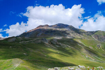clouds over mountain top